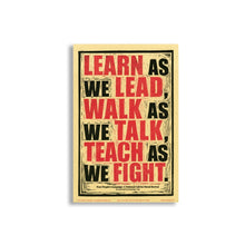 Load image into Gallery viewer, 'Learn As We Lead' - poster by Ashley Hufnagel