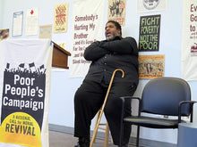 Load image into Gallery viewer, 'Fight Poverty Not the Poor' - poster by Jesse Purcell