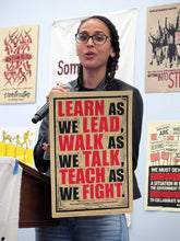 Load image into Gallery viewer, 'Learn As We Lead' - poster by Ashley Hufnagel