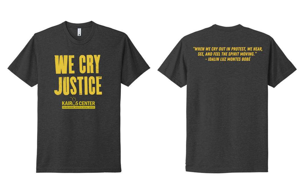 We Cry Justice Toddler Tee