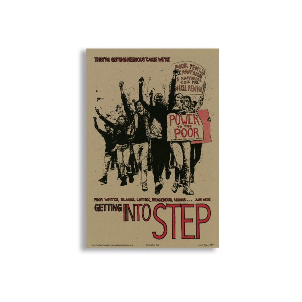 'Getting Into Step' - poster by Aaron Hughes