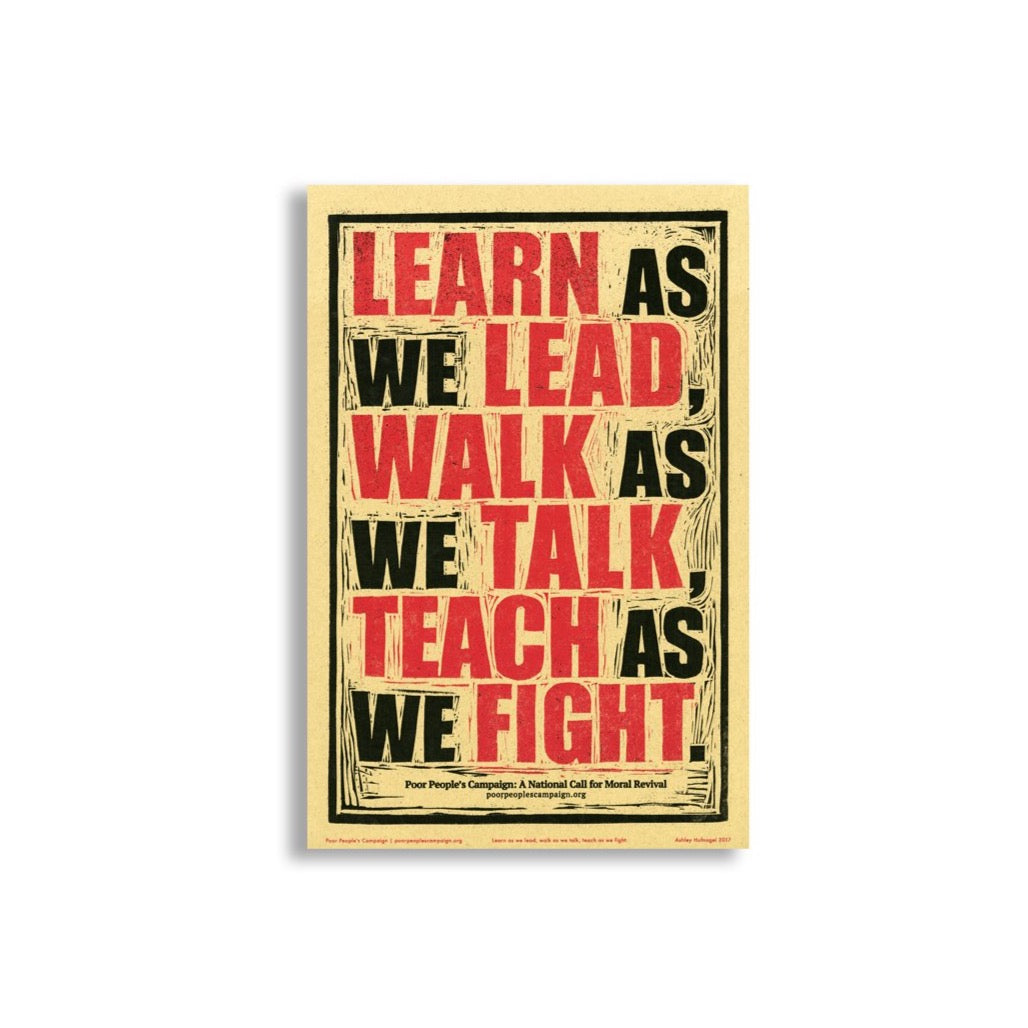 'Learn As We Lead' - poster by Ashley Hufnagel