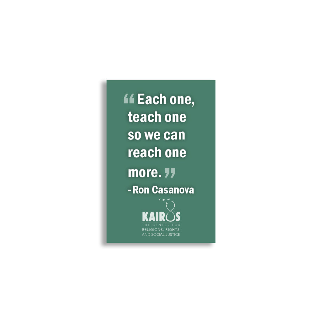 Stickers: Each One, Teach One - Ron Casanova